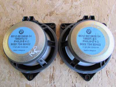 BMW Rear Speakers 4 Ohm Philips (Incl. Pair) 65126915838 E85 E86 Z4 E83 X35